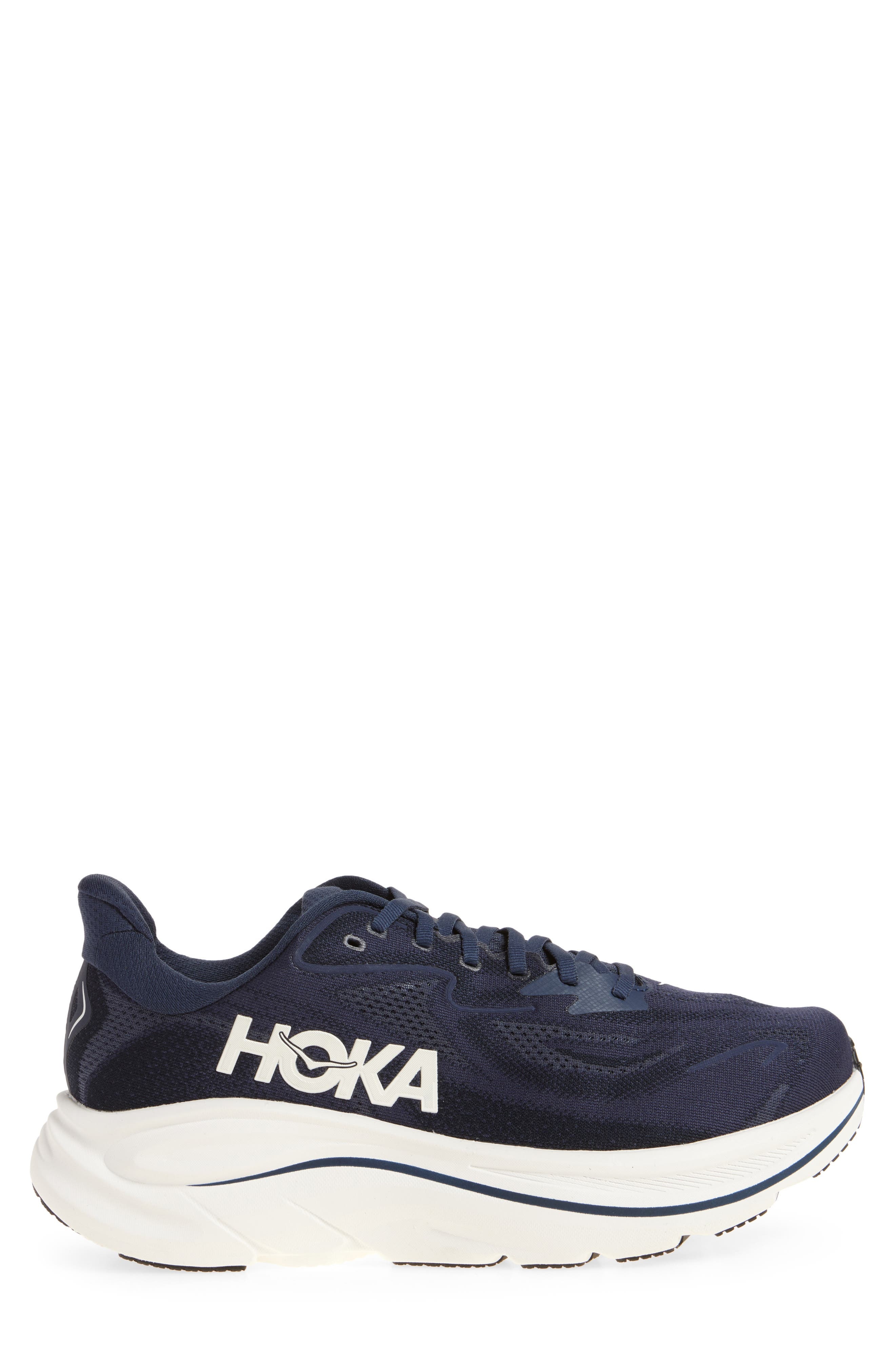 HOKA Clifton 10 Running Shoe in Navy /White at Nordstrom - 3