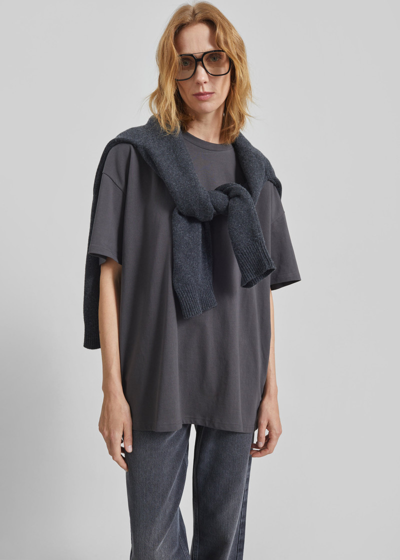 Faro Boxy Tee - Charcoal 5