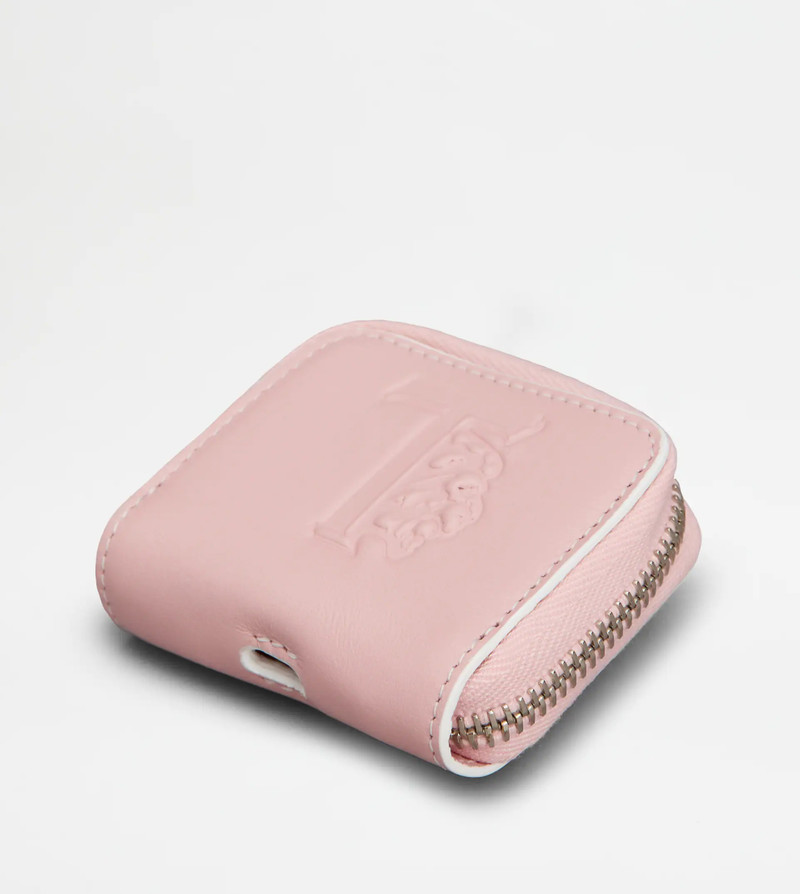 TOD'S AIRPODS HOLDER IN LEATHER - PINK 3