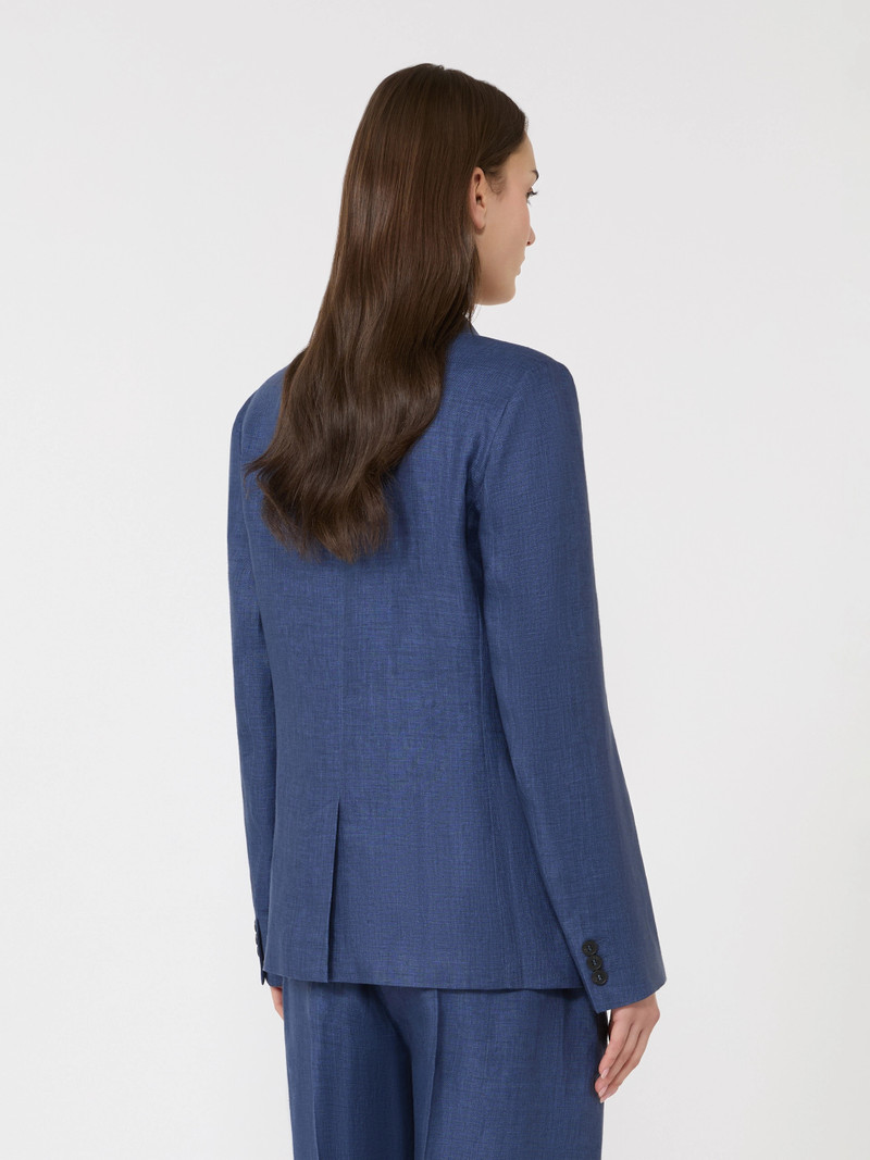 NALUT Linen canvas blazer - NAVY 4