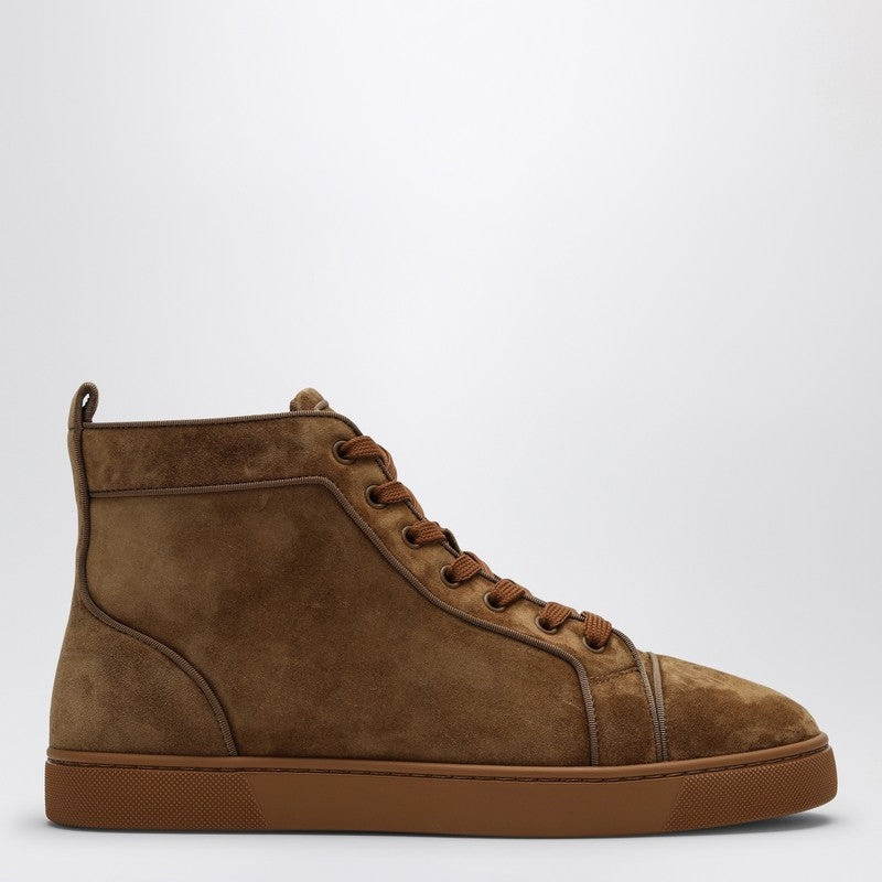 BROWN SUEDE LOUIS HIGH-TOP SNEAKERS 1