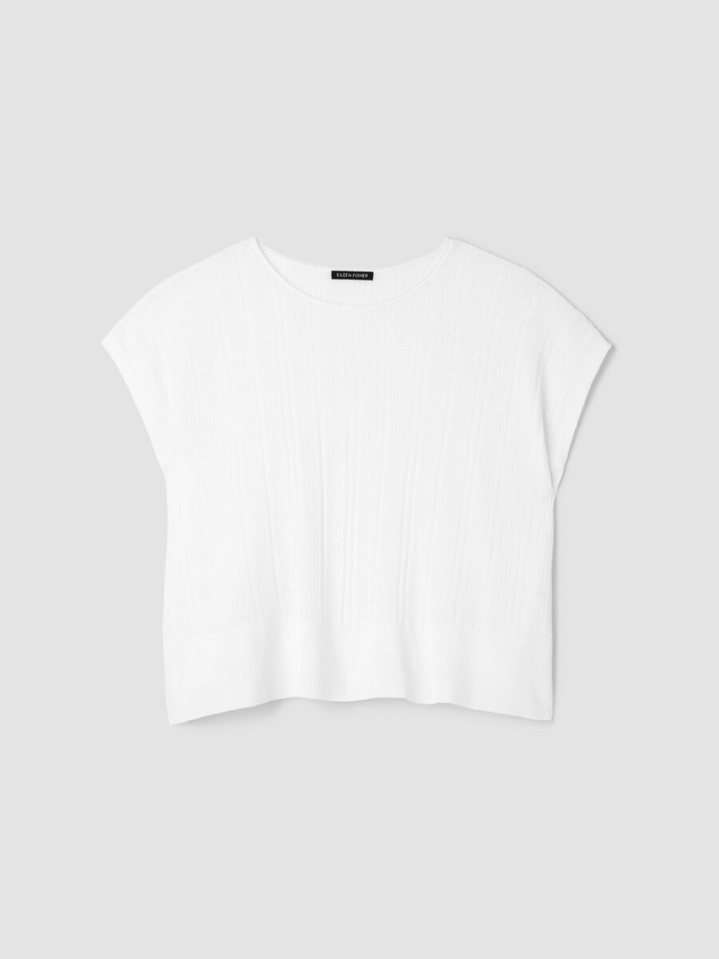 Organic Linen Cotton Crew Neck Top 1