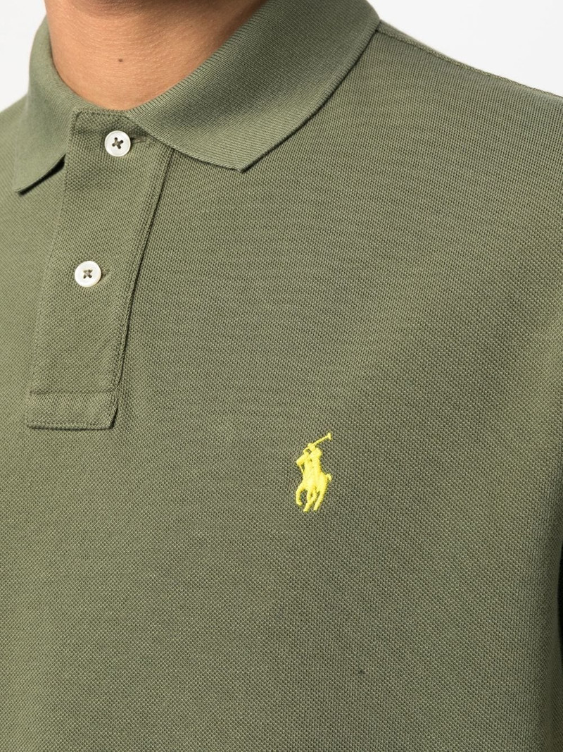 embroidered-logo short-sleeved polo shirt 5