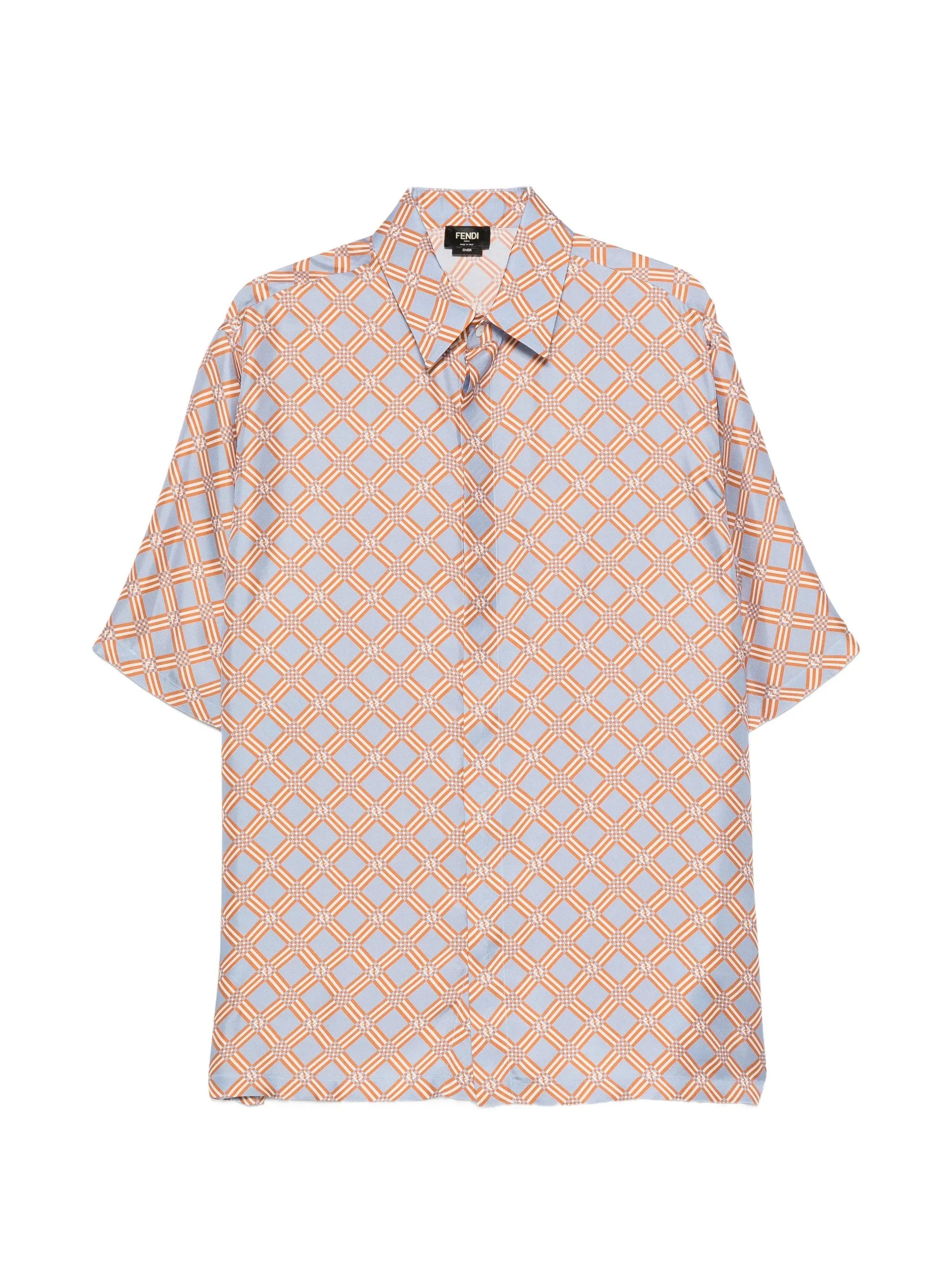 Fendi Geometric-print Short-sleeve Shirt - 1