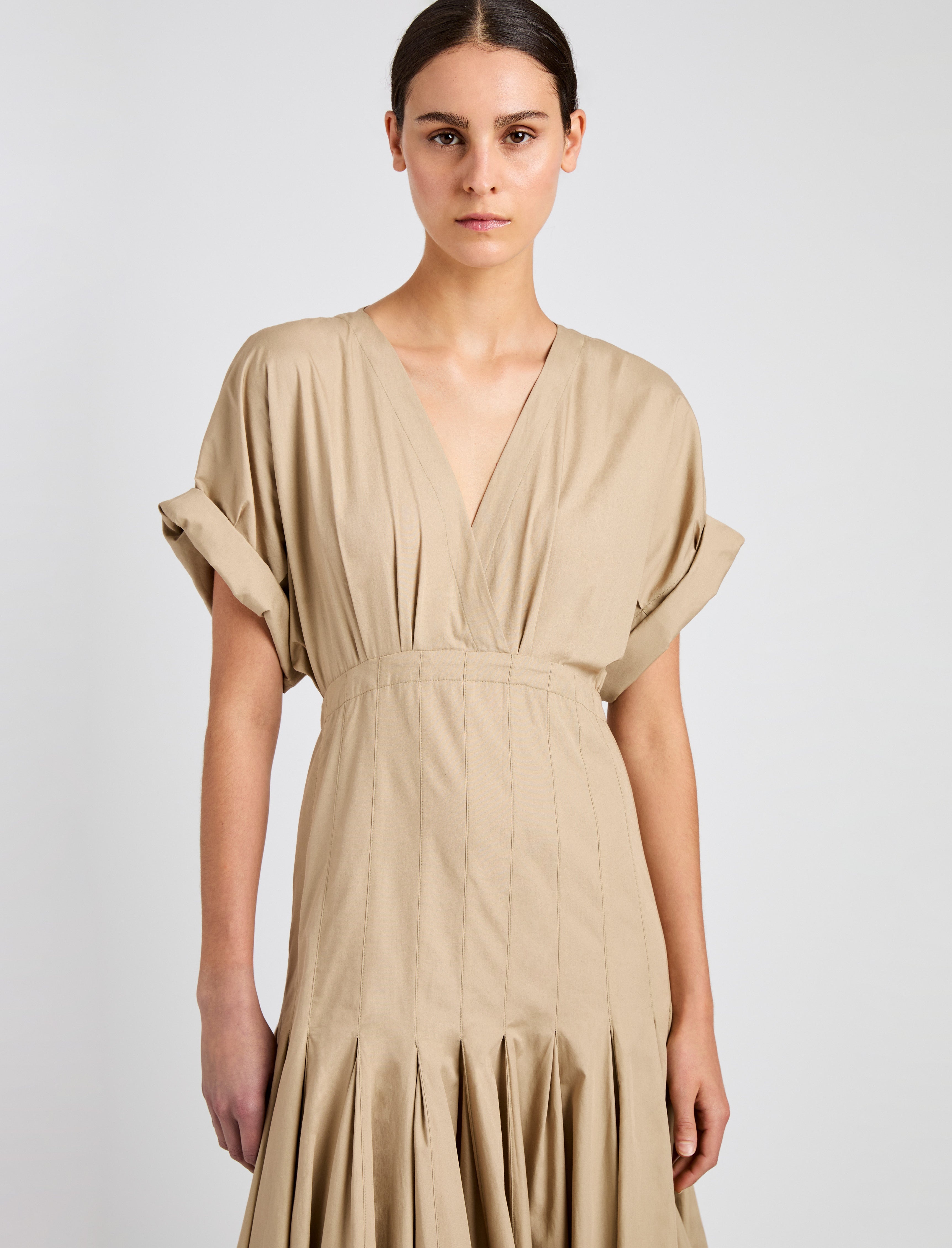 Ciara Dress in Eco Compact Poplin - 5