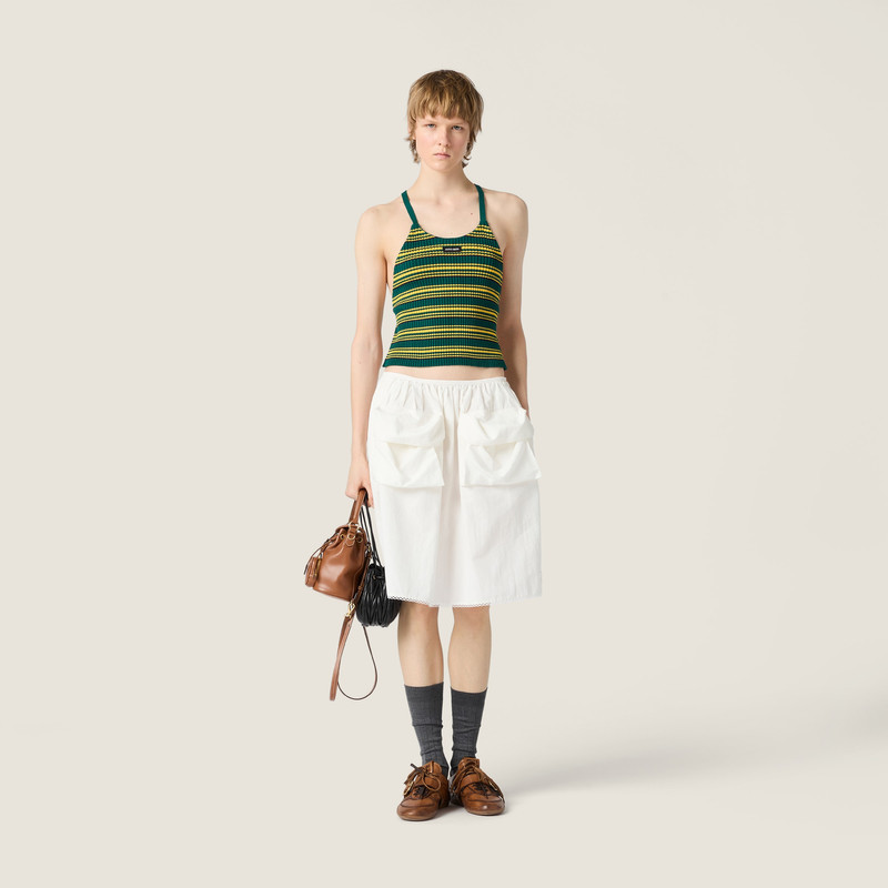 Miu Miu Cotton knit top outlook