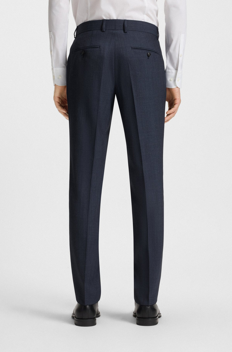 TWO-PIECE SLIM-FIT SUIT IN PATTERNED STRETCH WOOL 7