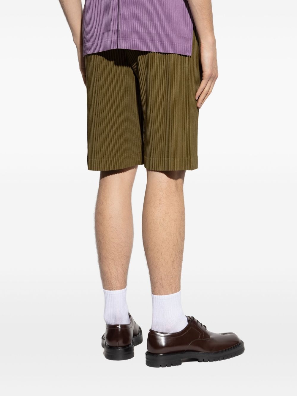 plissé-effect shorts - 4