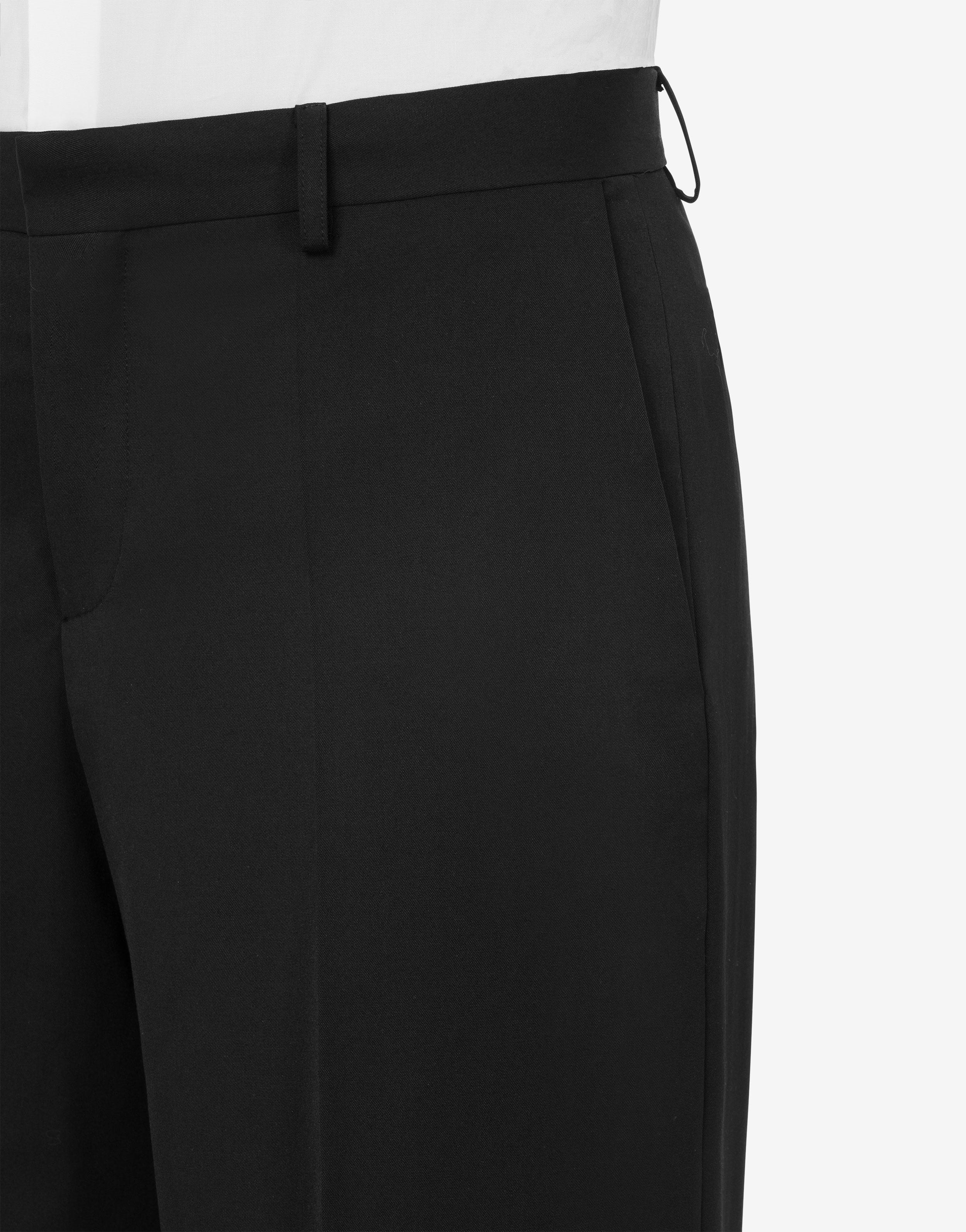 WIDE-LEG GABARDINE TROUSERS - 4