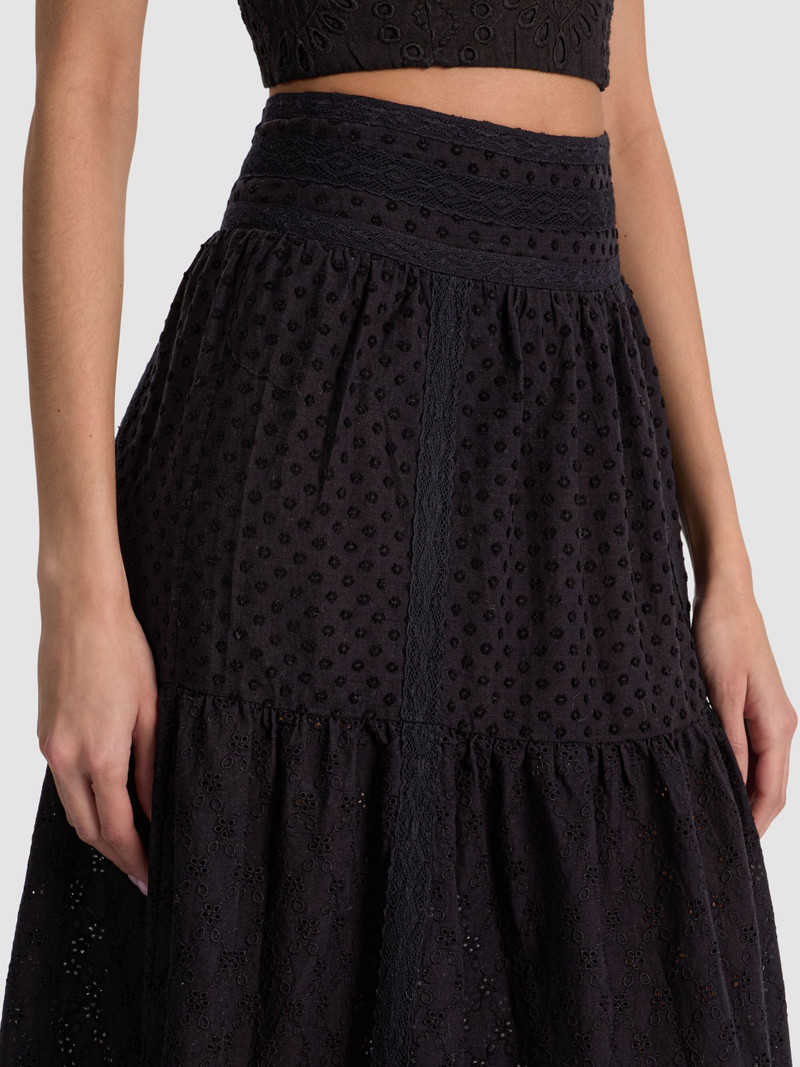 LEONA EMBROIDERED MIDI SKIRT 5