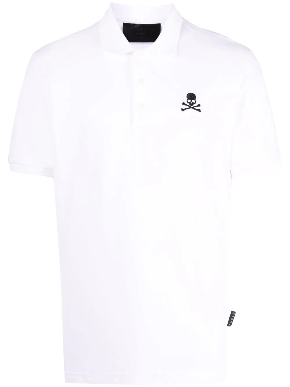 skull embroidery polo shirt - 1