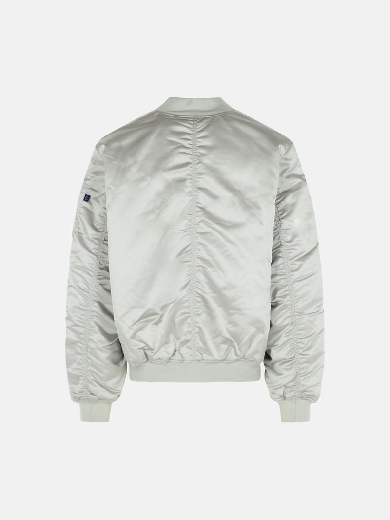ALPHA INDUSTRIES 'MA-1 UV' GREY NYLON BOMBER JACKET outlook
