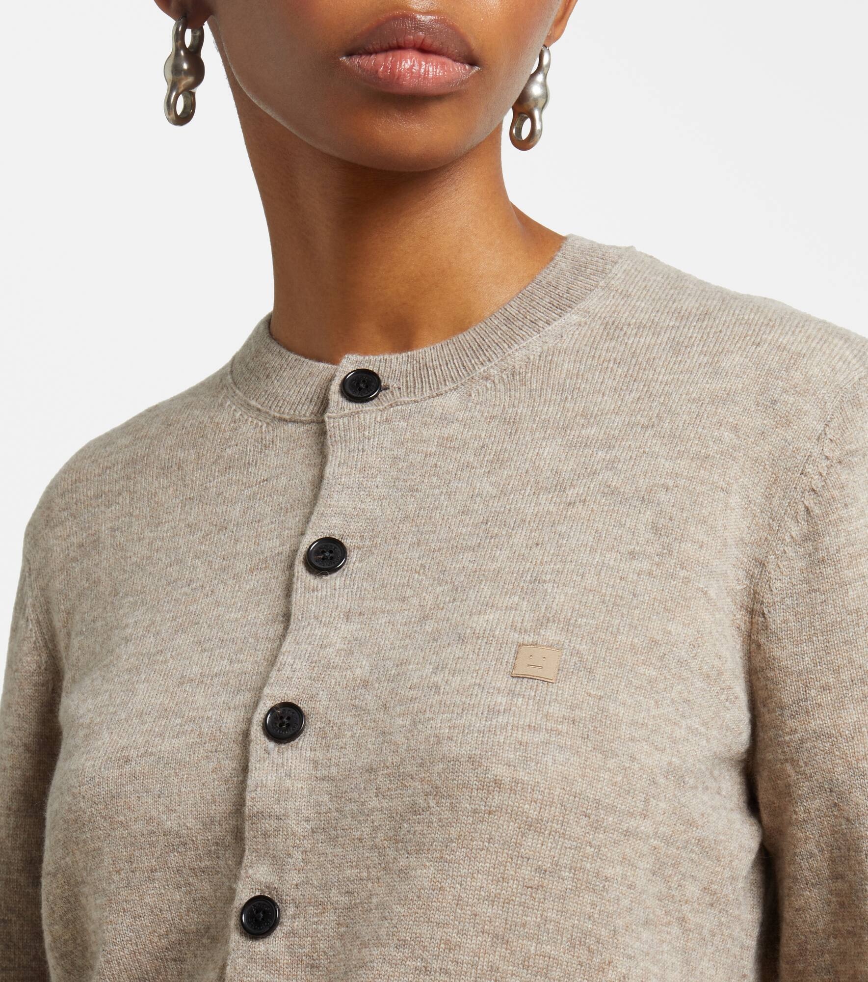 Keny Face wool cardigan - 4