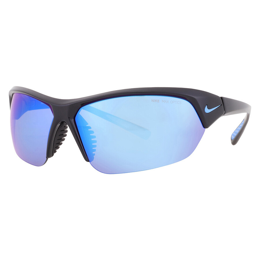 Nike Blue Mirror Wrap Men's Sunglasses NIKE SKYLON ACE M MI DV2163 011 69 - 2