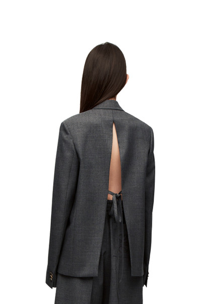 Loewe Tailored jacket in textured wool outlook