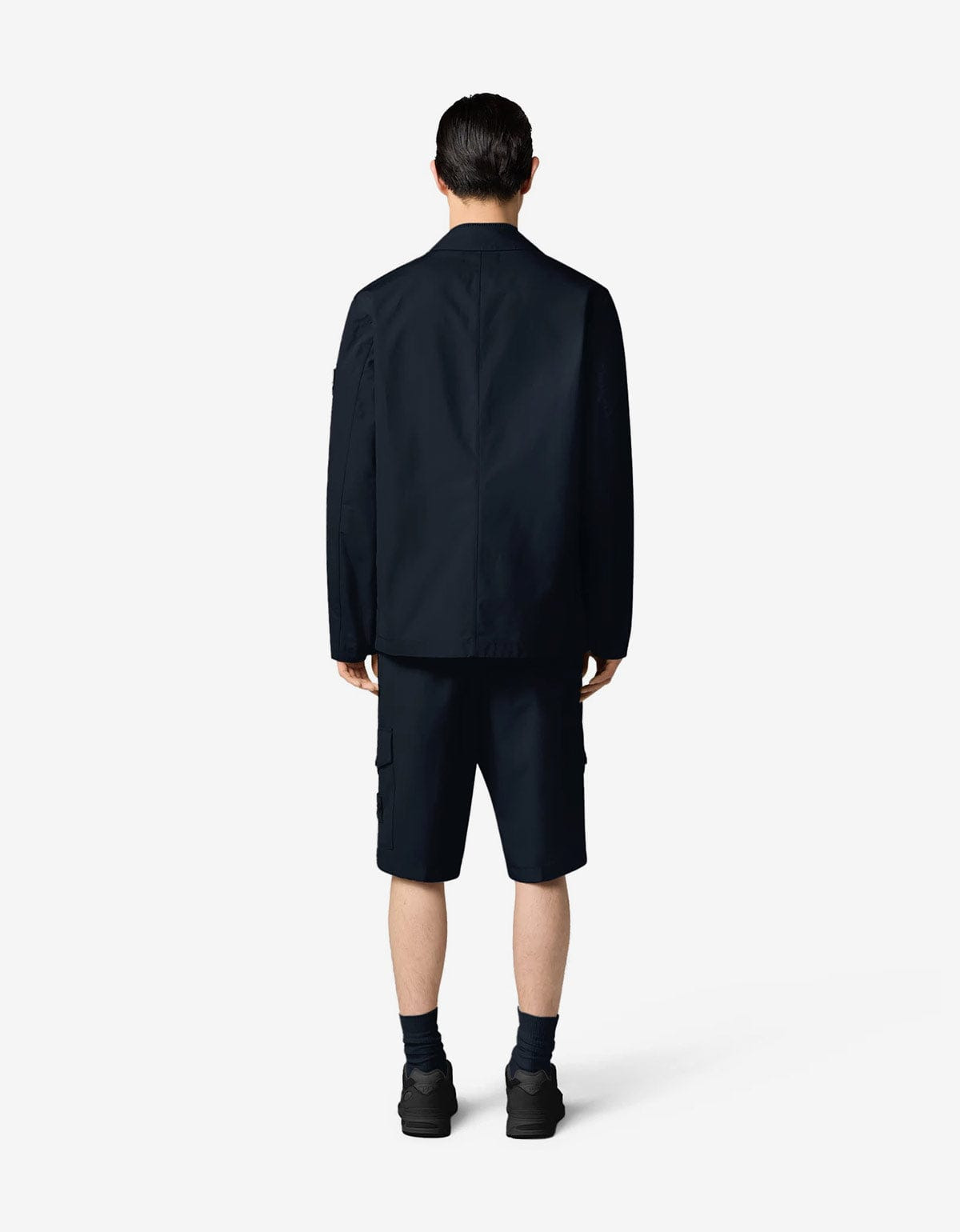 Stone Island Ghost Blue Weatherproof Blazer Jacket - 4