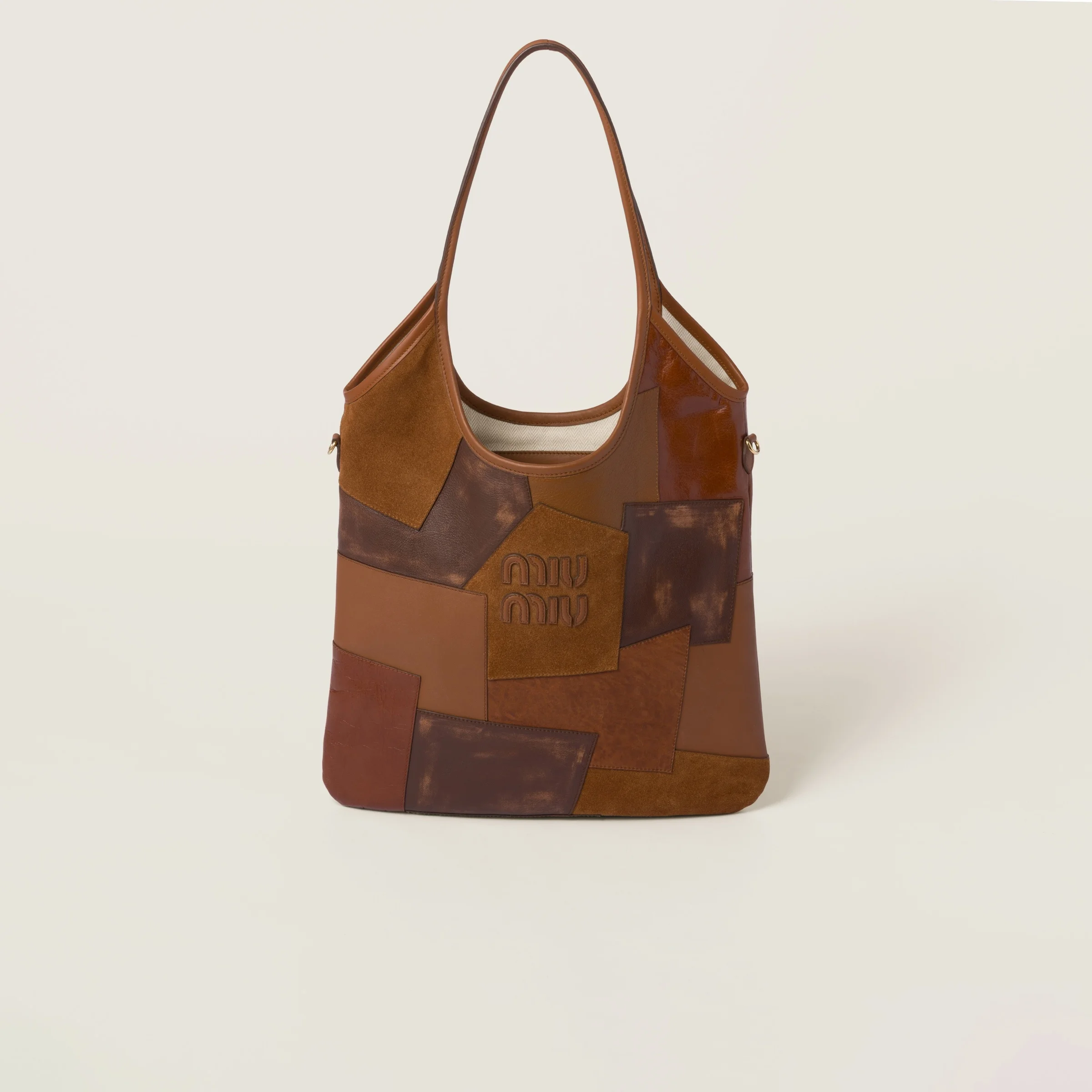 IVY leather patchwork bag - 1