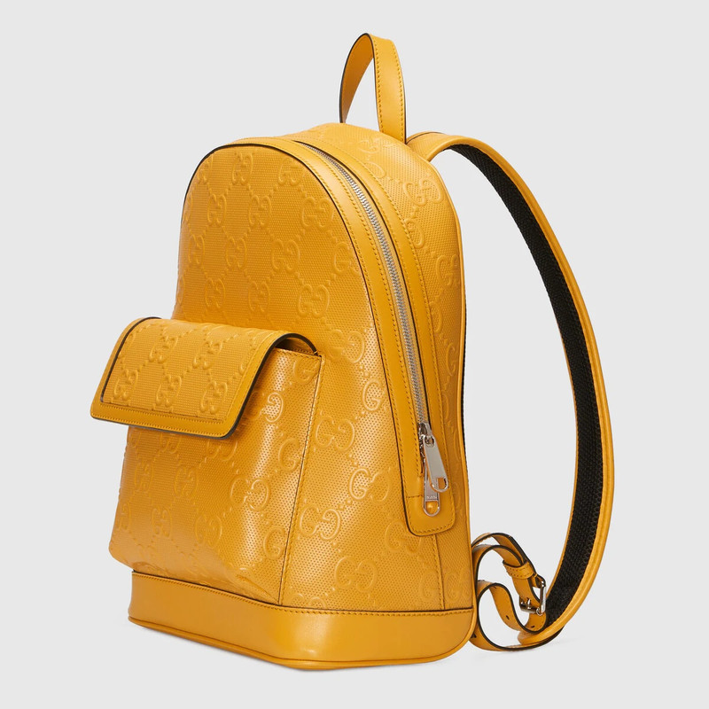 GUCCI GG embossed backpack outlook