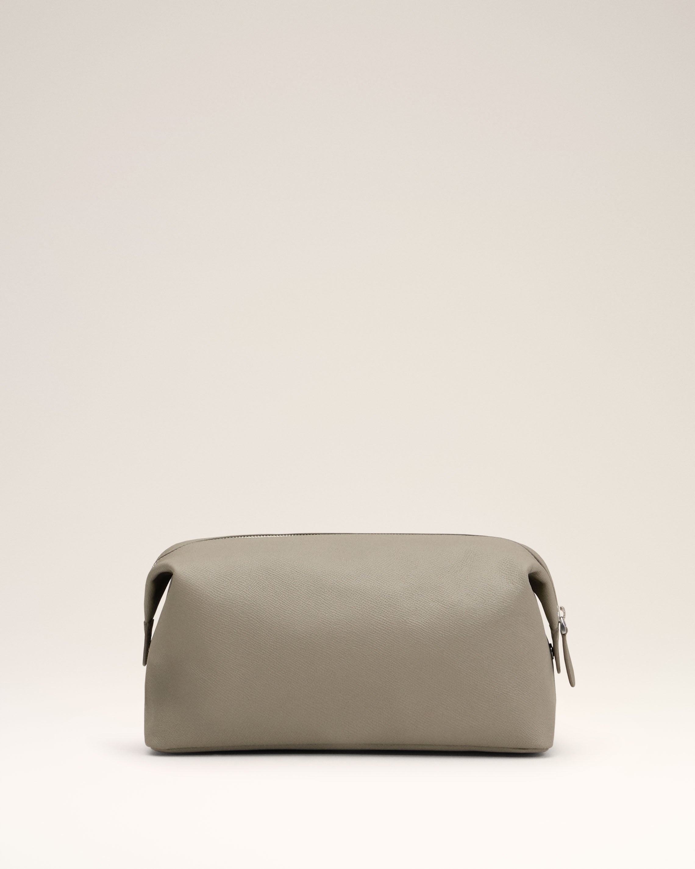 GREY LEATHER PARIS PARIS TOILETRY POUCH - 3