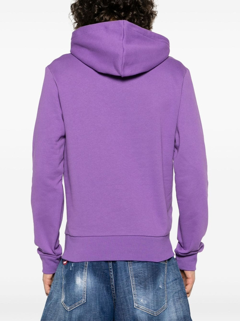 logo-embroidered cotton-blend hoodie 4