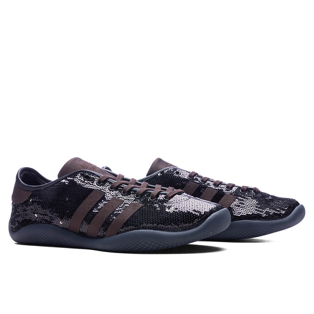 ADIDAS ORIGINALS X WALES BONNER KARINTHA SEQUIN - CORE BLACK/SILVER METALLIC/DARK BROWN - 2