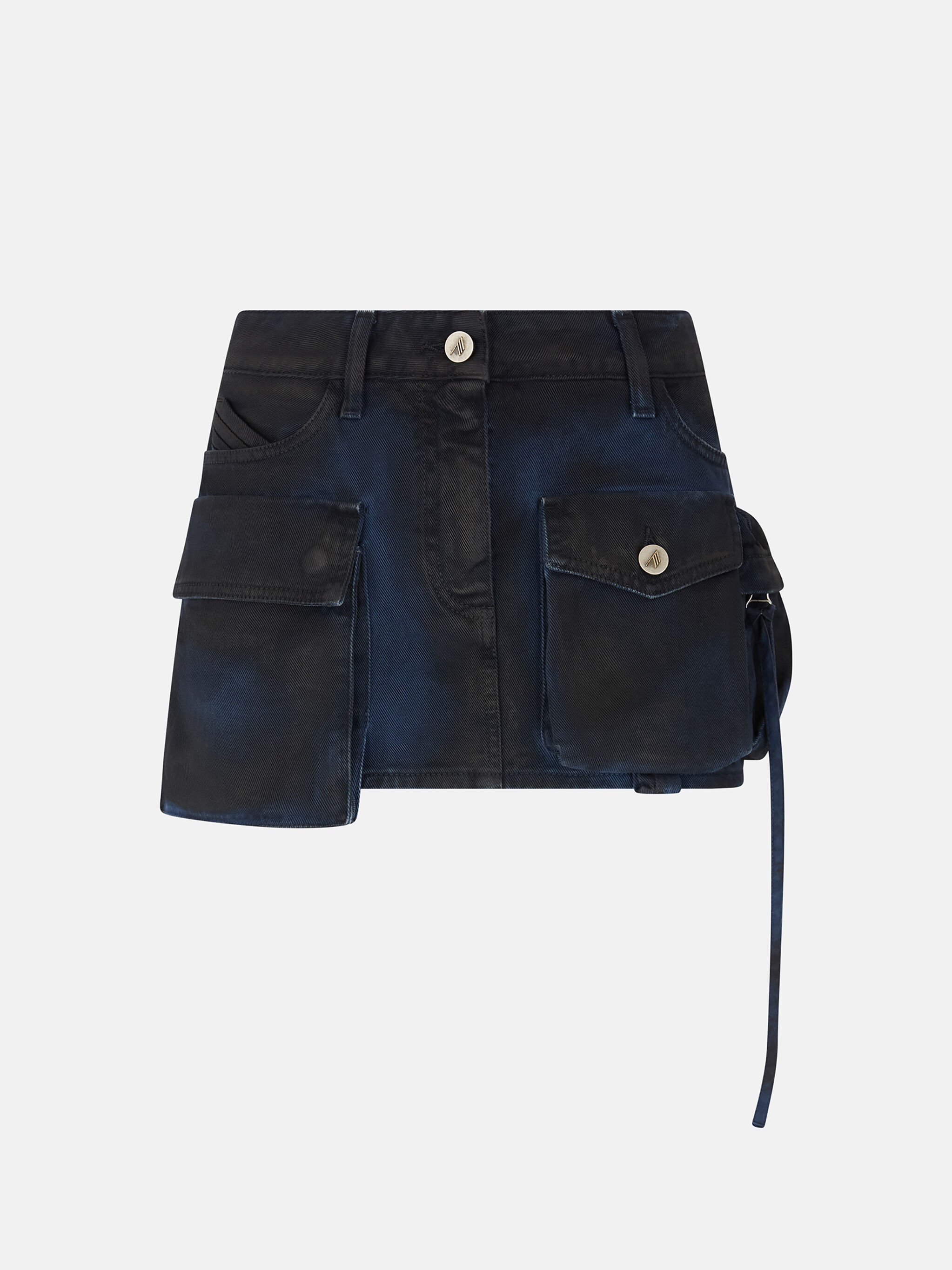 NAVY AND PIRATE BLACK ''FAY'' MINI SKIRT - 1