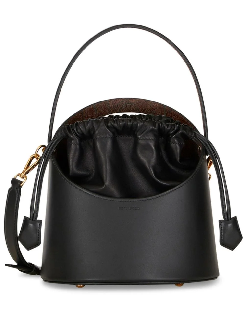 Saturno leather bucket bag - 1