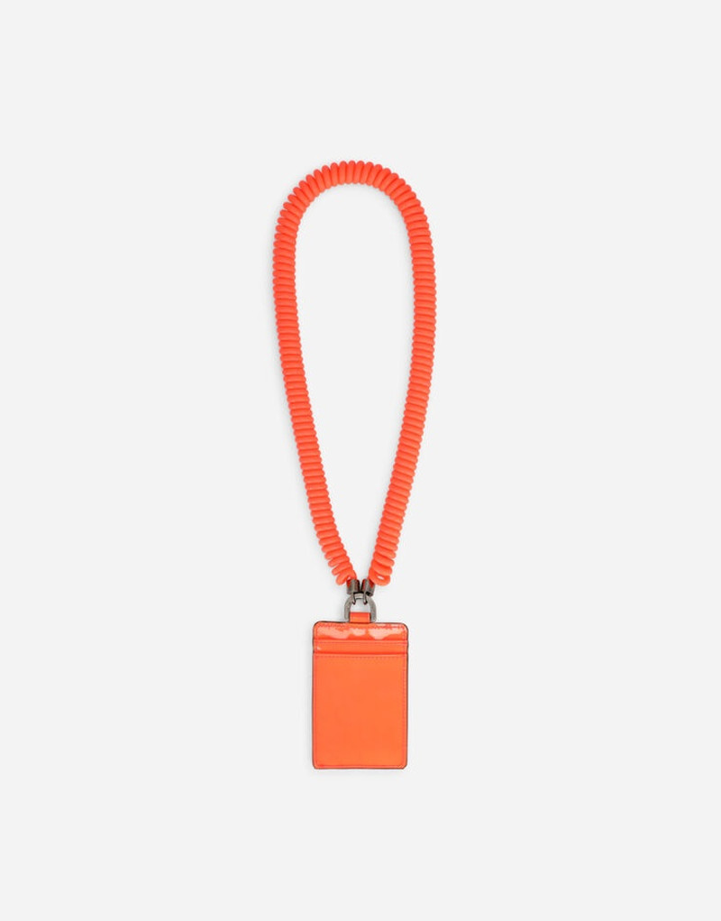 Dolce & Gabbana Neon patent leather card holder outlook