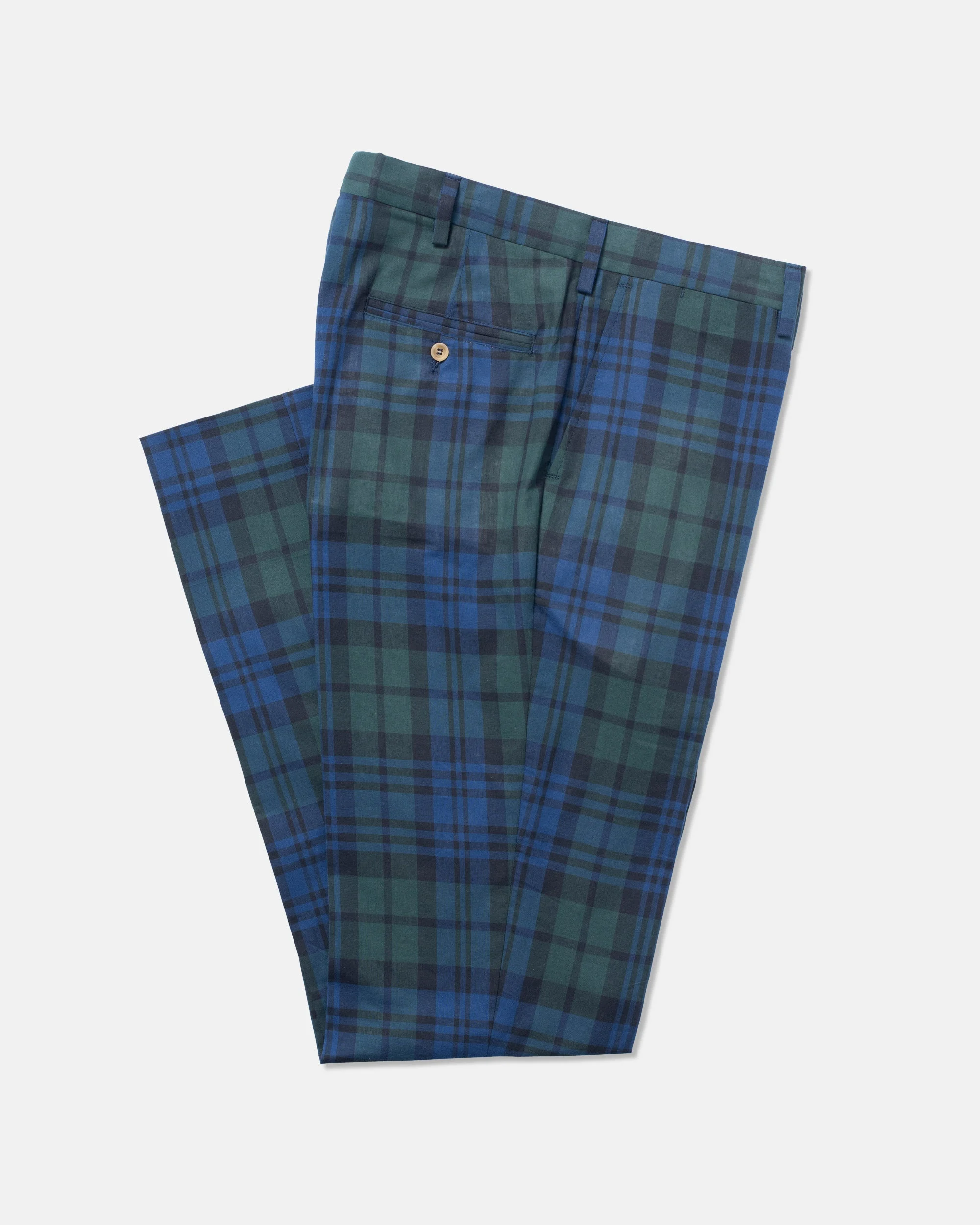 MADE-IN-USA BLACK WATCH TARTAN AUTHENTIC MADRAS TROUSERS - 1