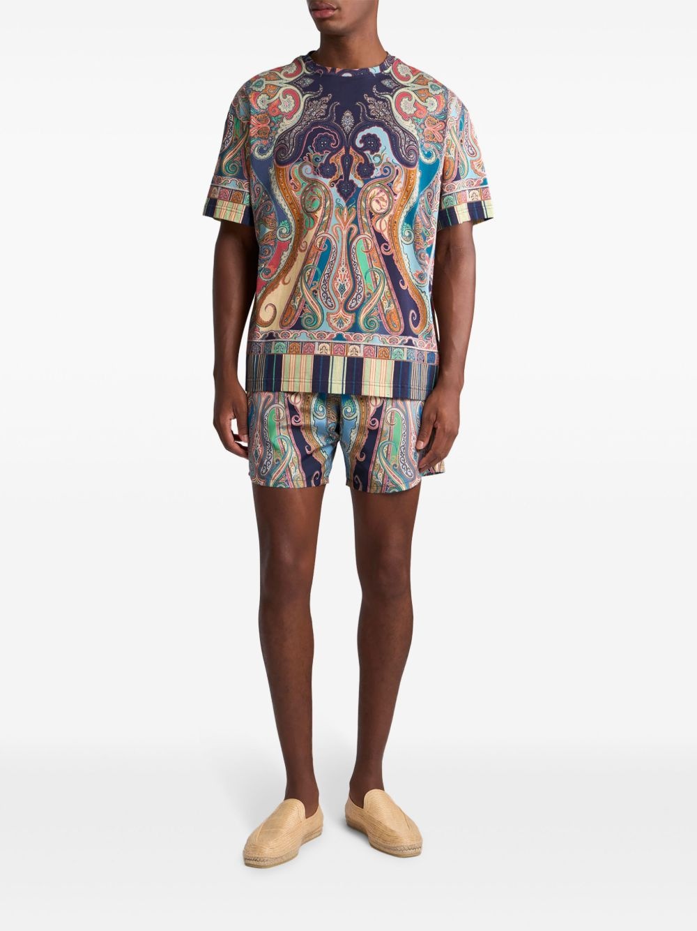 paisley-print swim shorts - 3
