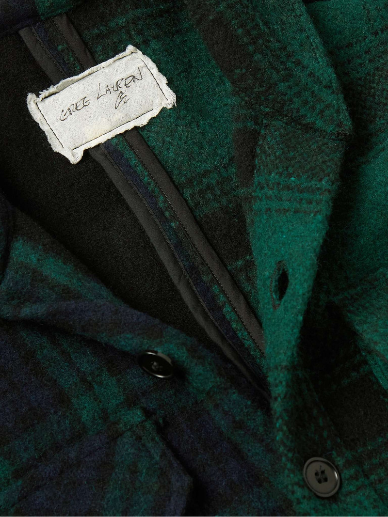 Hunter Patchwork Checked Wool and Cotton-Blend Shirt 5