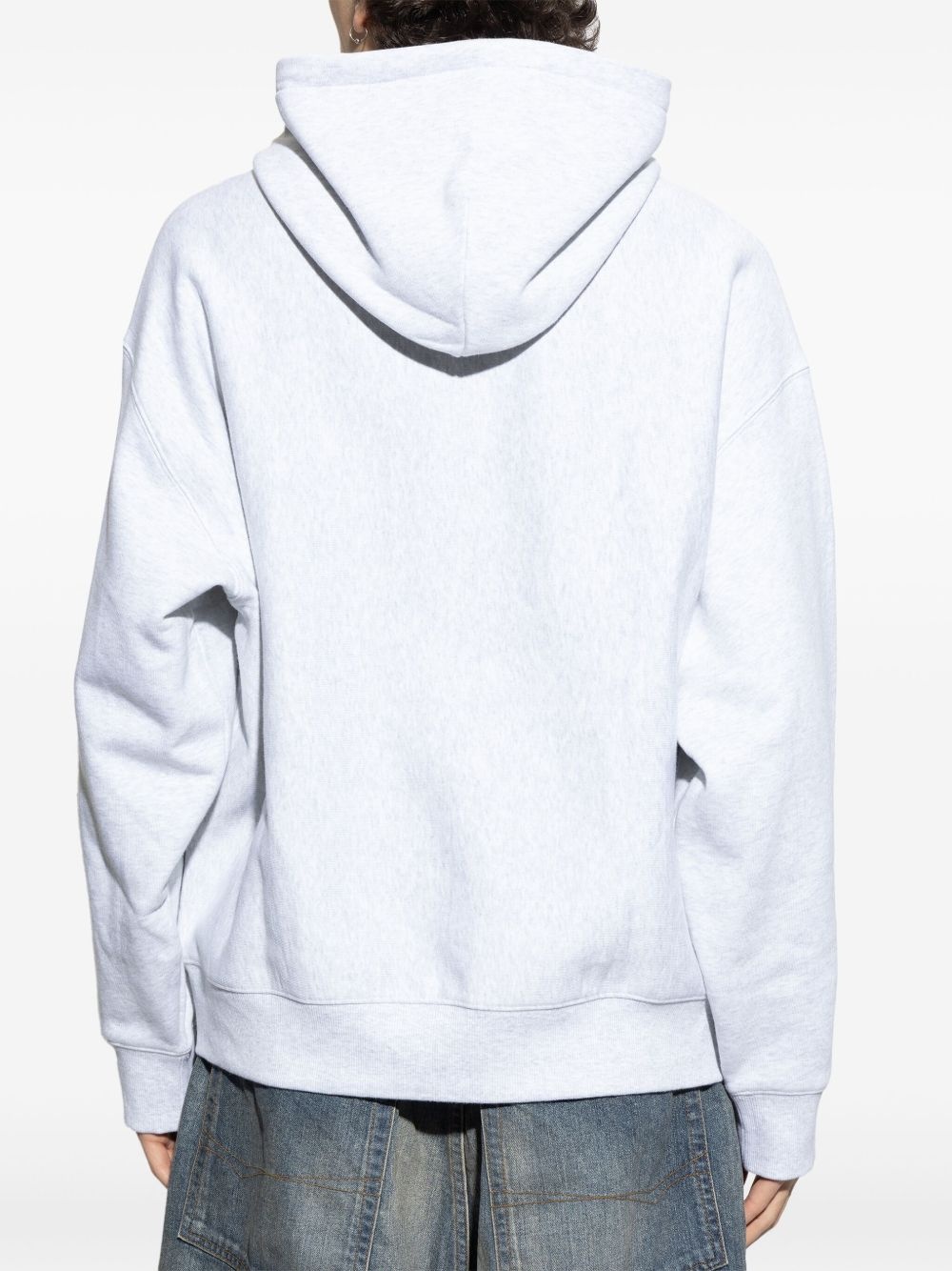 logo-embroidered hoodie - 4