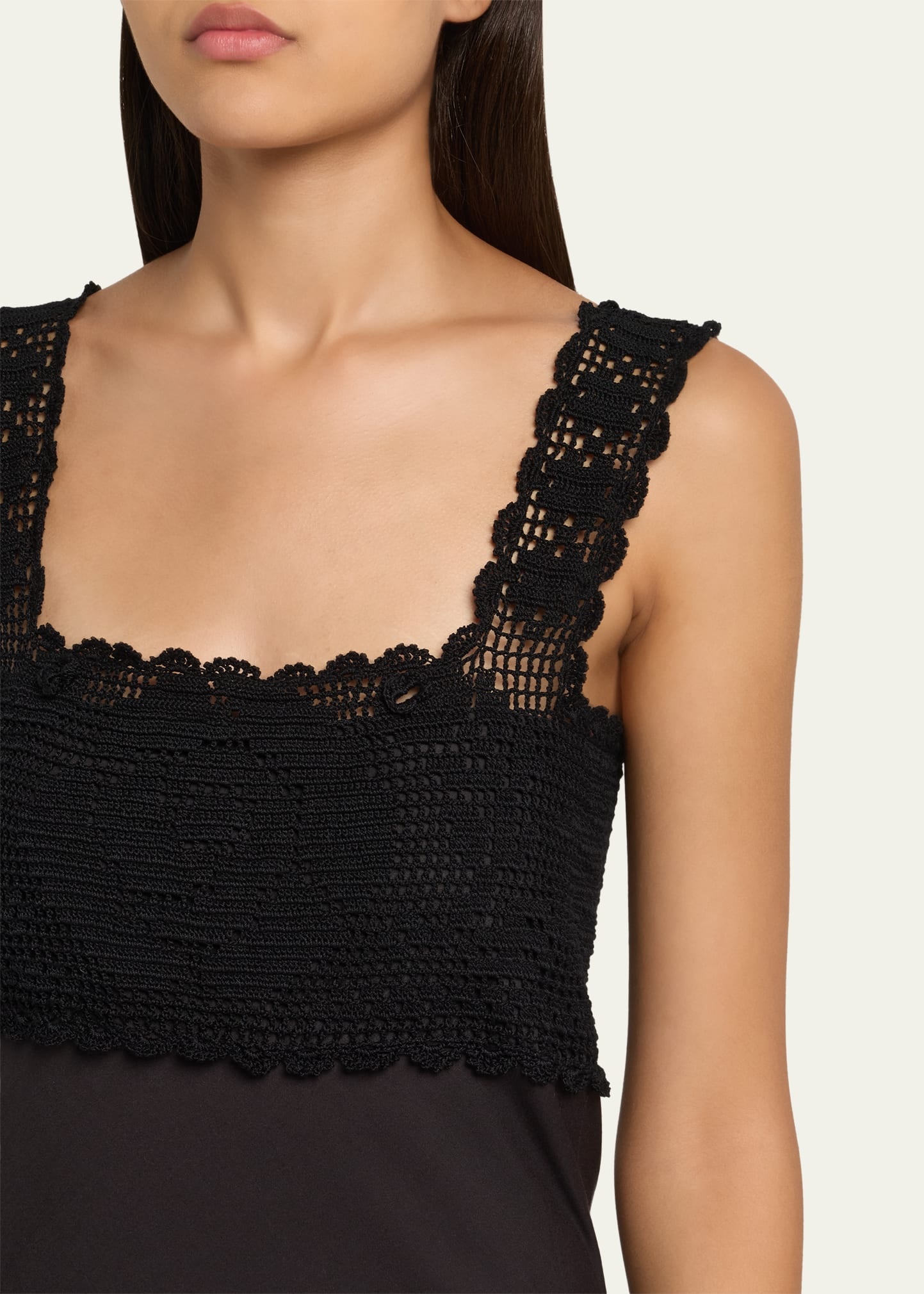Lace Crochet Midi Dress - 5