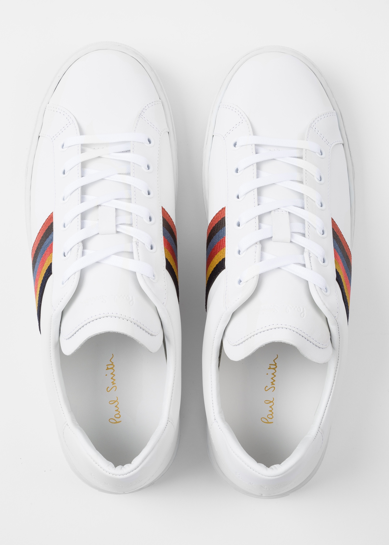 Calf Leather 'Hansen' Sneakers With 'Bright Stripe' Webbing - 2