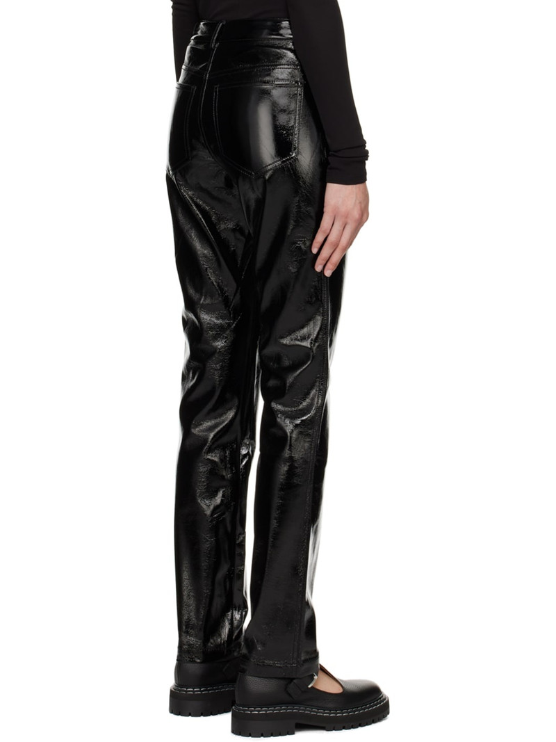 Black Straight-Leg Trousers 3