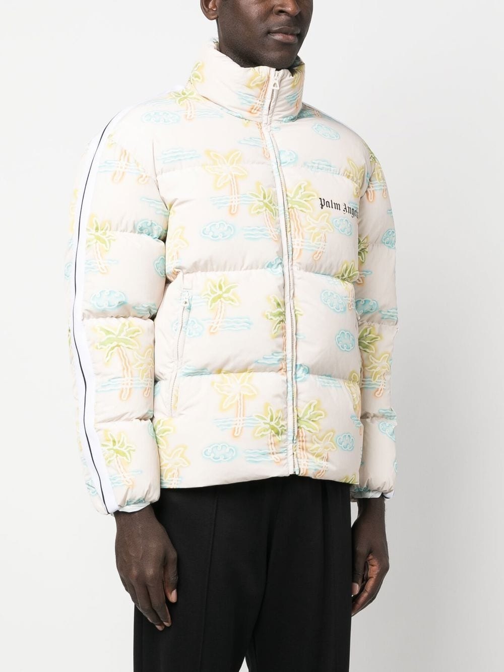 graphic-print padded jacket - 3
