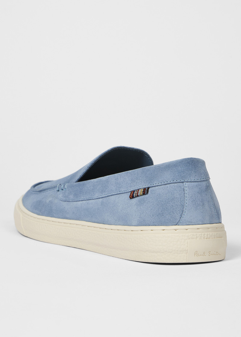 Light Blue Suede 'Simeon' Loafers 3