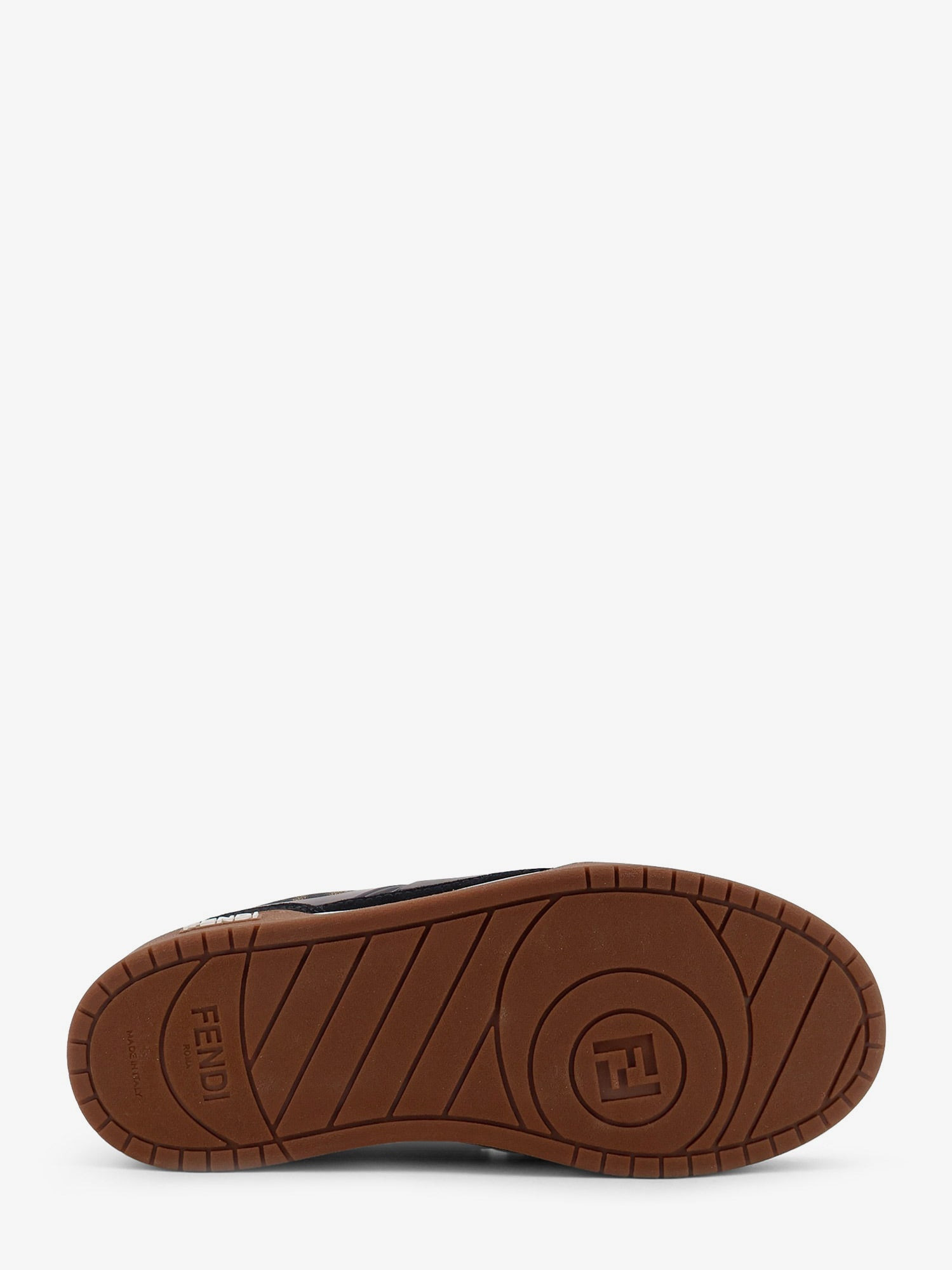 Fendi Fendi Match Suede Sneakers With Jacquard Ff Fabric Inserts - 4