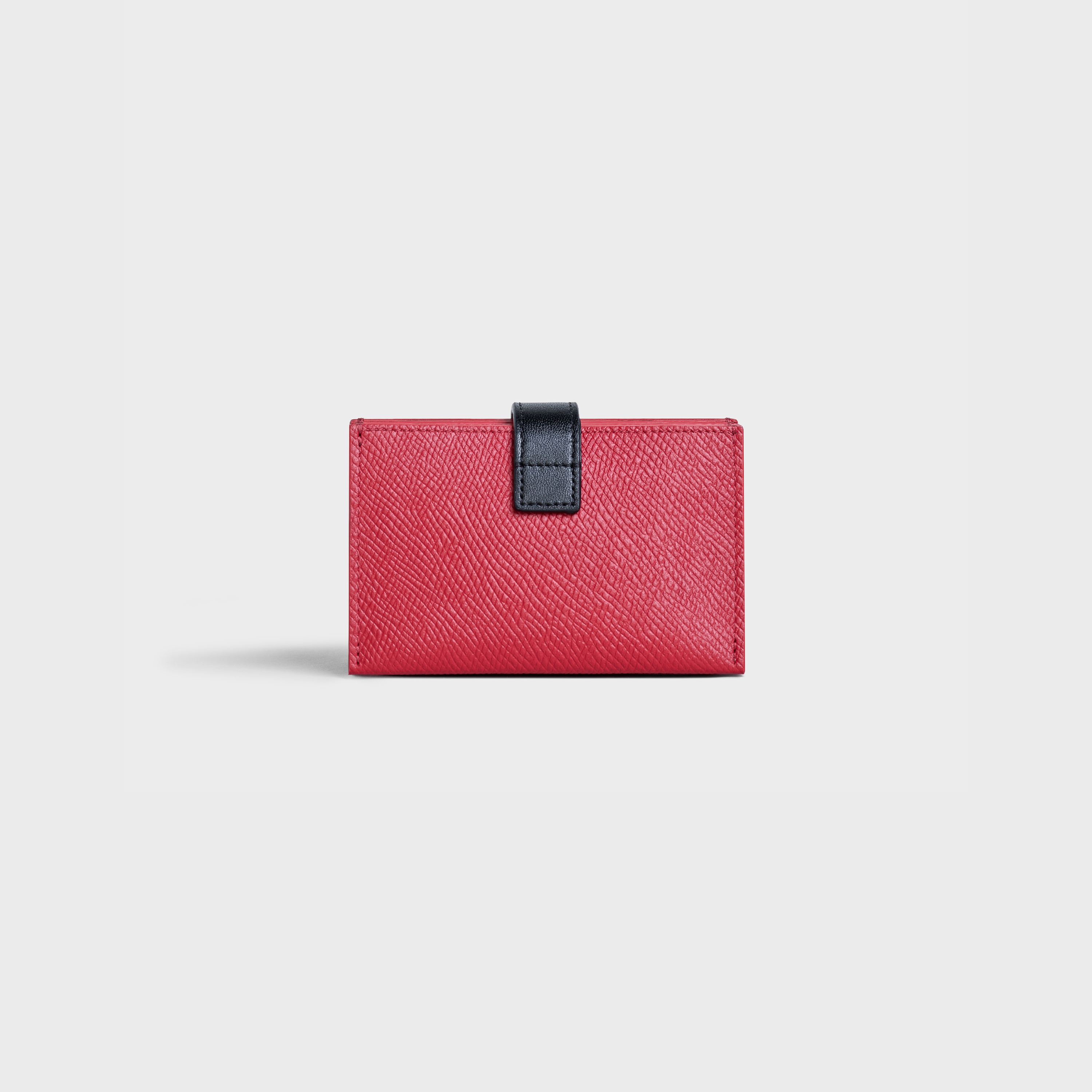 BICOLOUR ACCORDEON CARD HOLDER IN GRAINED CALFSKIN - 3