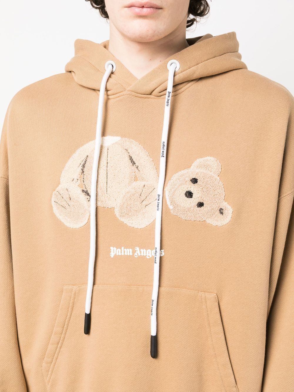 teddy bear print hoodie - 5