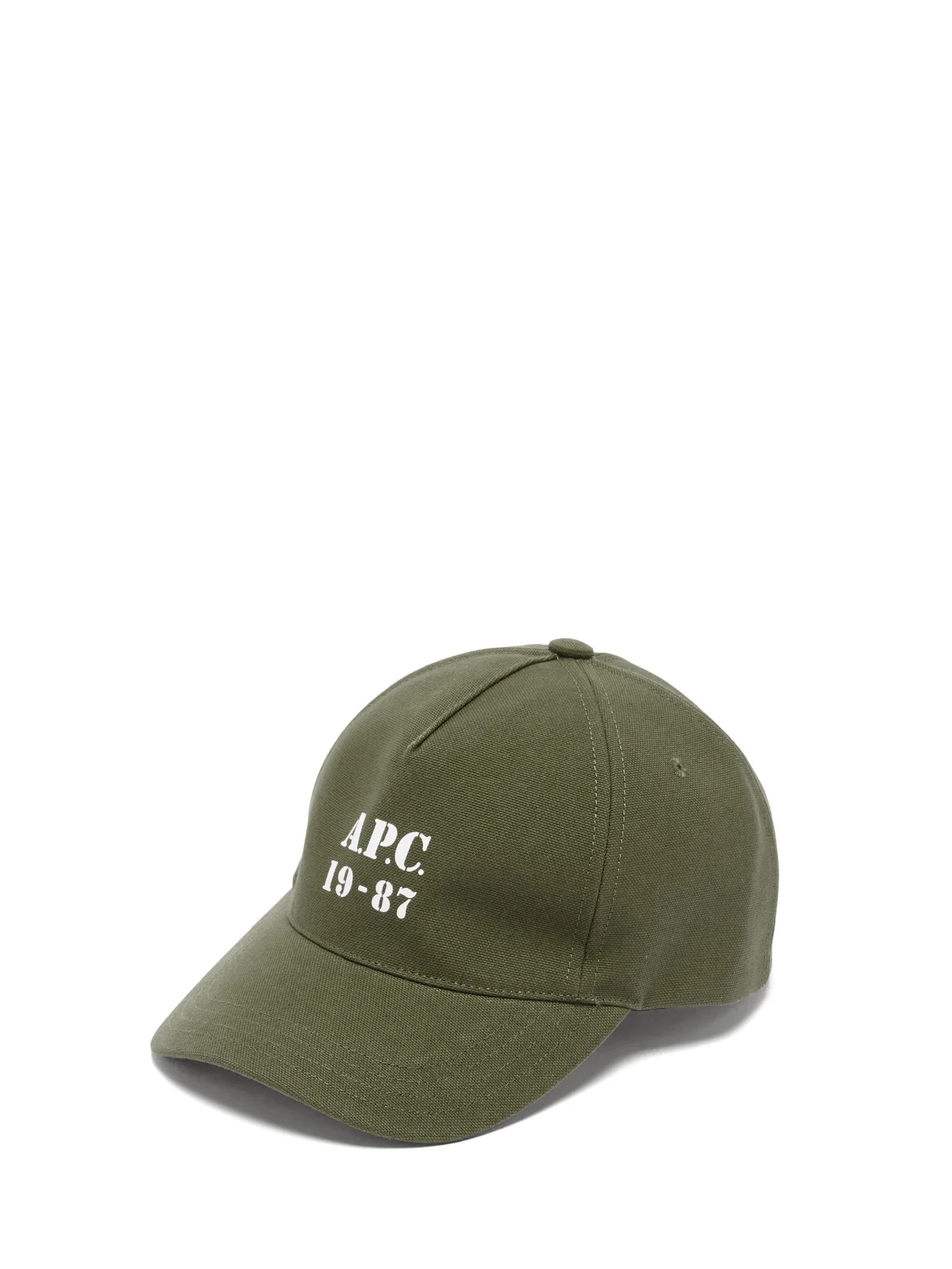 Logo-print cotton-canvas cap - 1