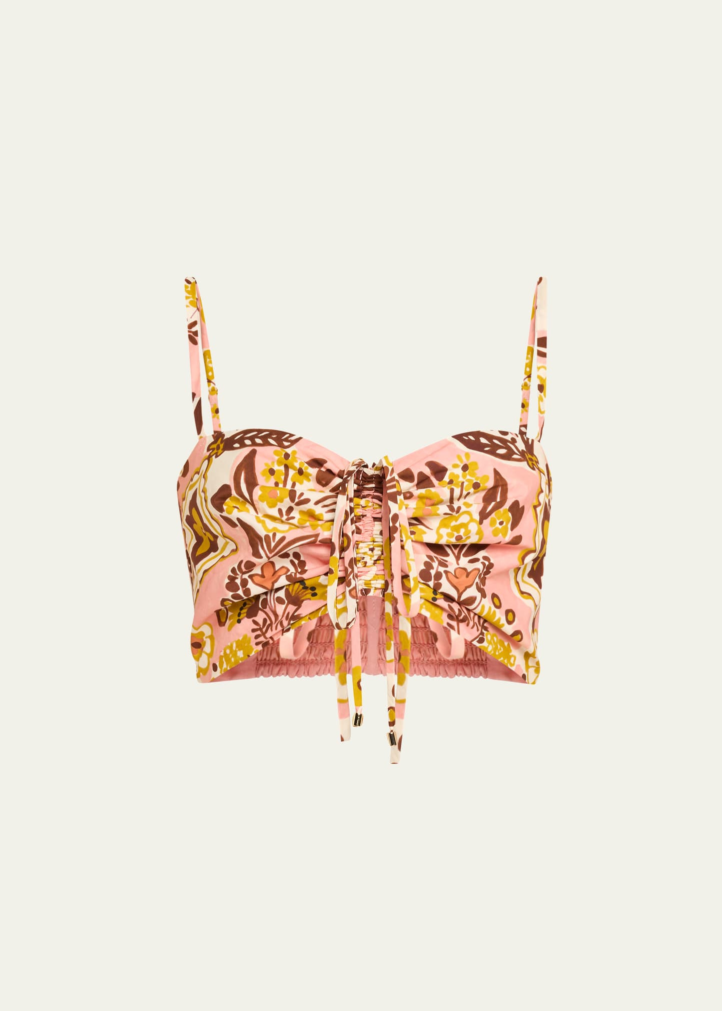 Maidstone Ruched Sweetheart Crop Top - 1