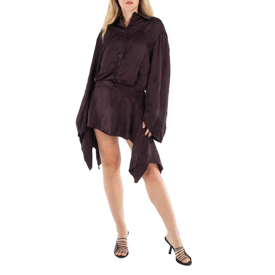 The Attico Ladies Brown Mischa Mini Dress - 3