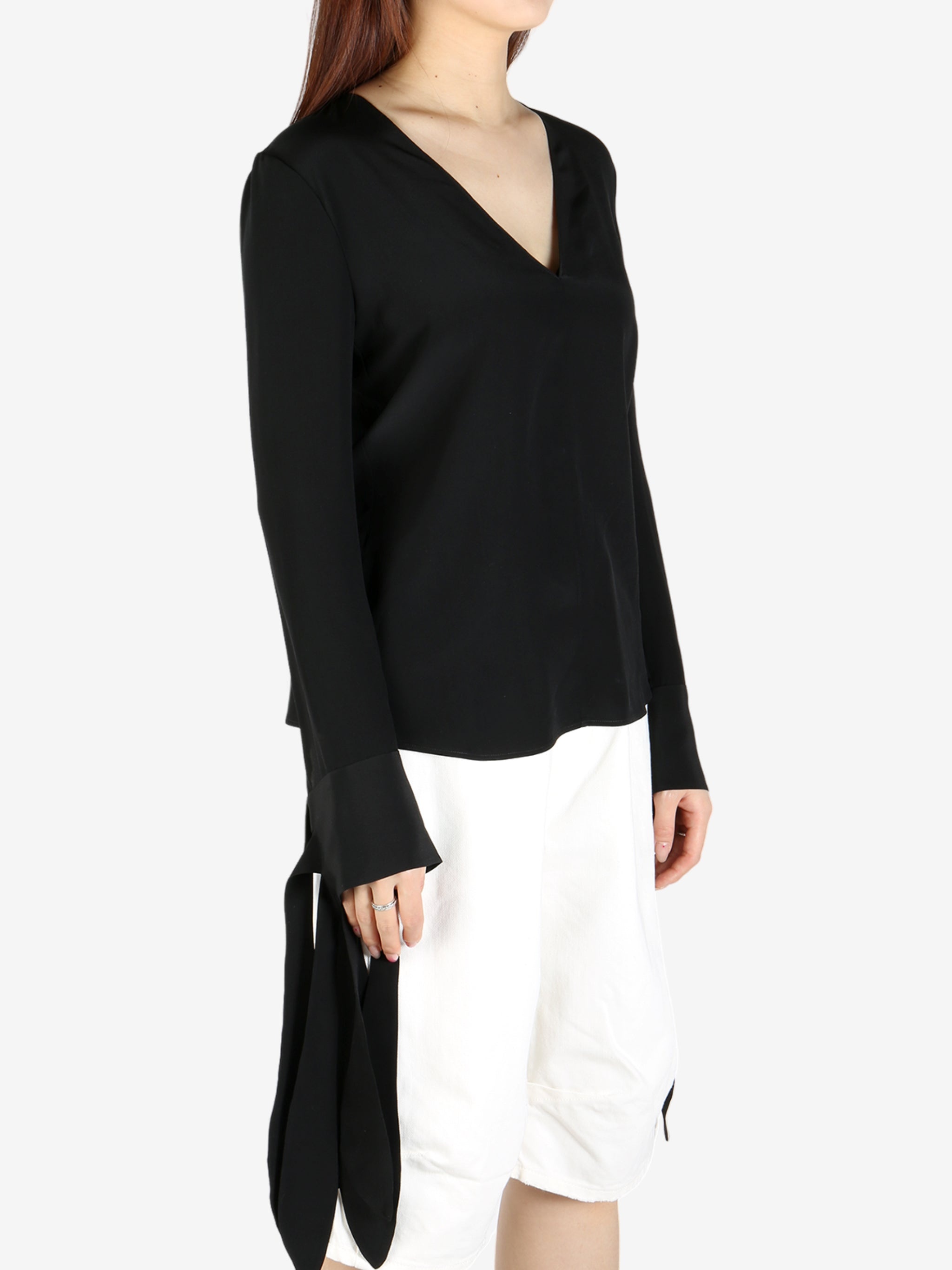 GIVENCHY - Women Blouse w/ Bows in Crepe Embroidery - 2