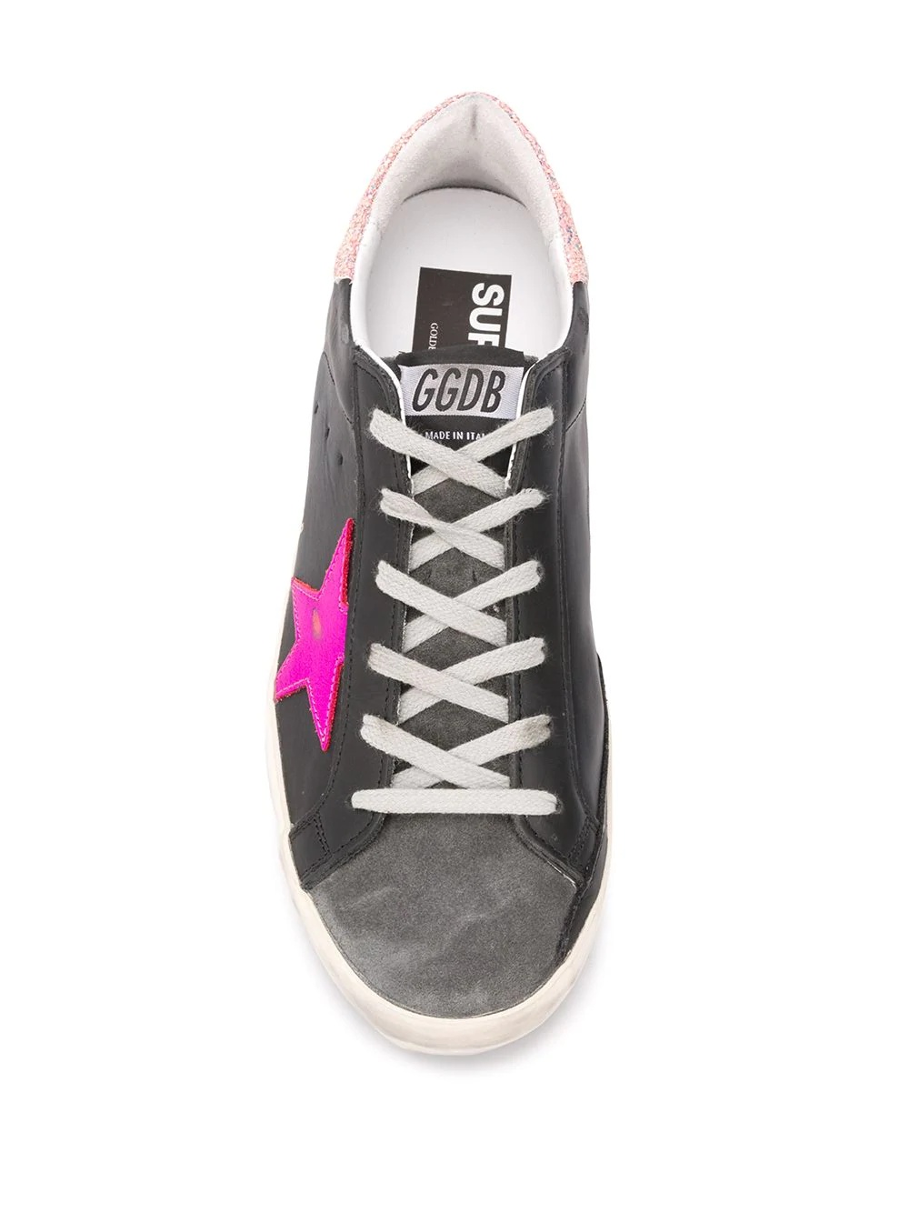 Superstar glitter detail sneakers - 4