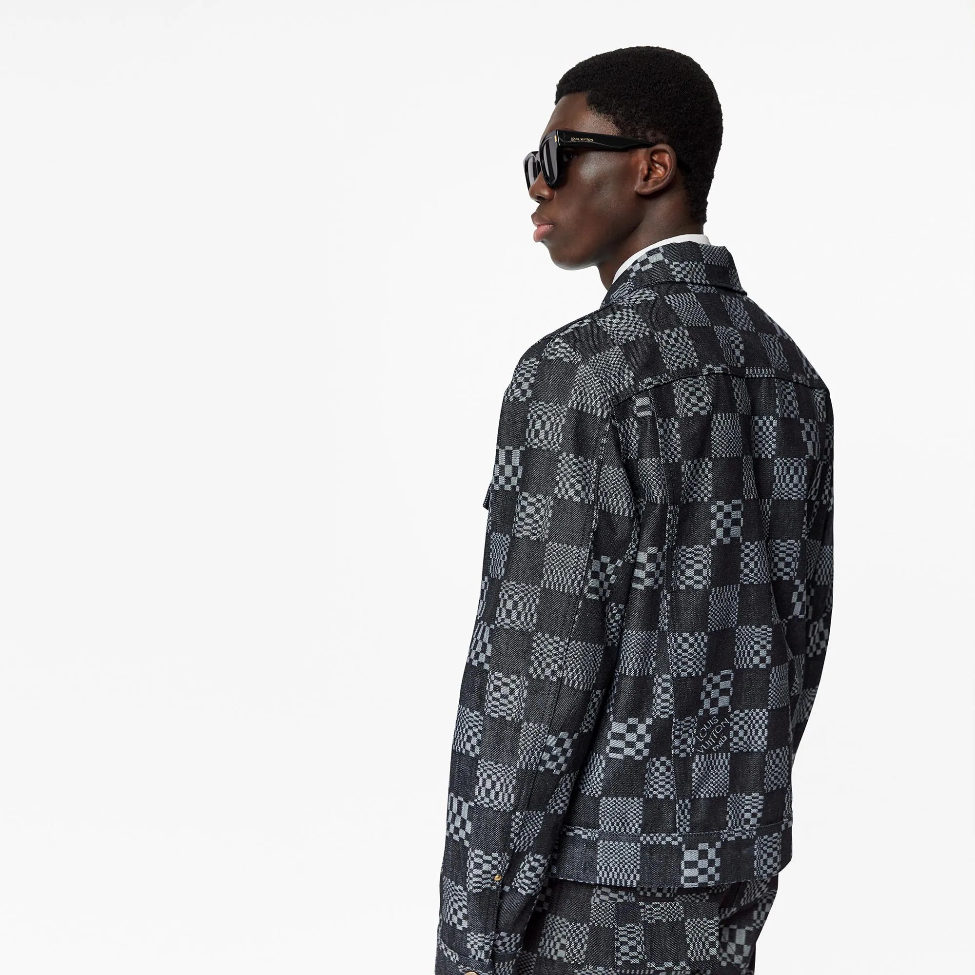 Distorted Damier Denim Jacket - 4