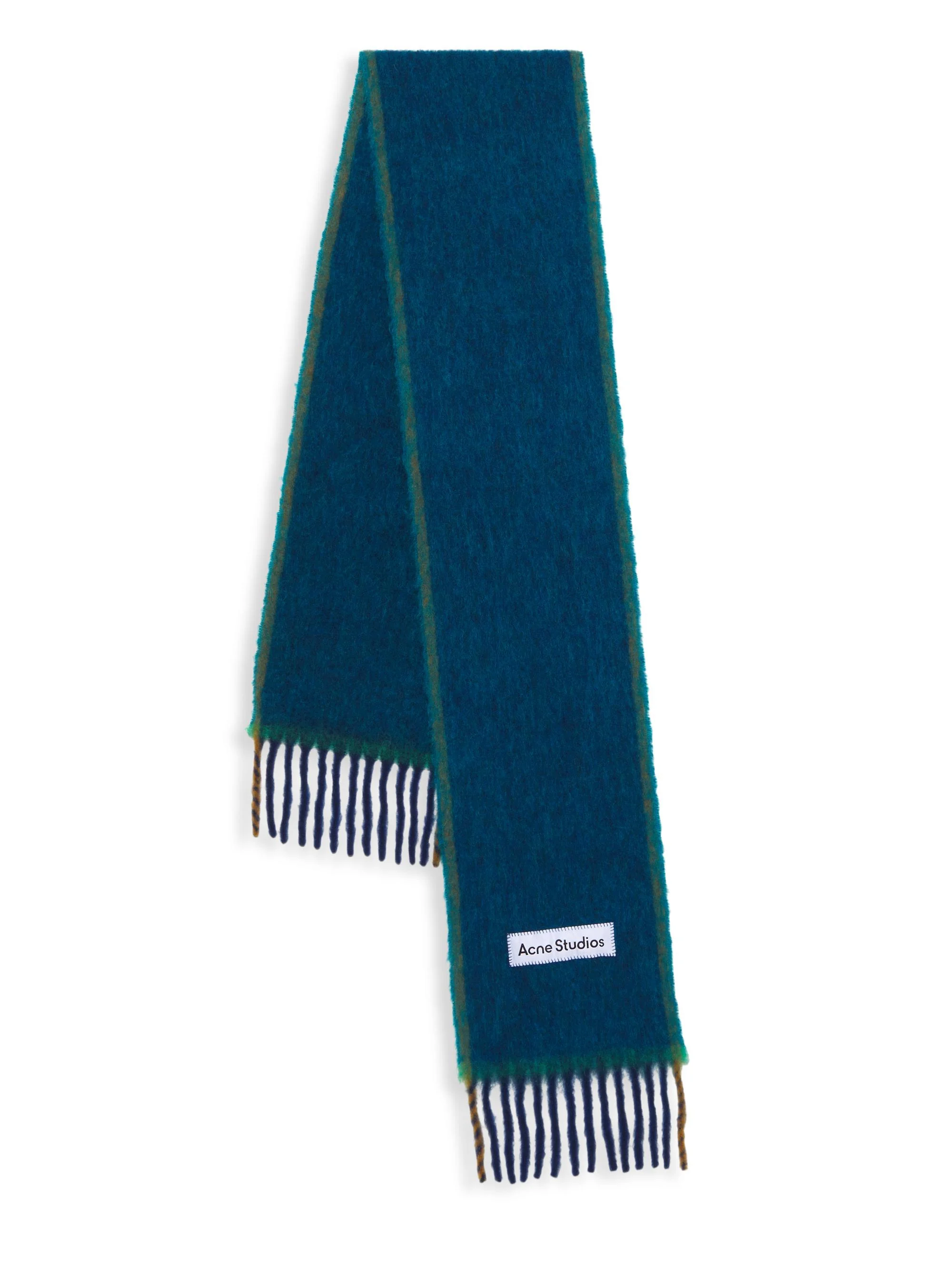 Men's Vally Alpaca-Wool Scarf - Turquoise Blue - 1