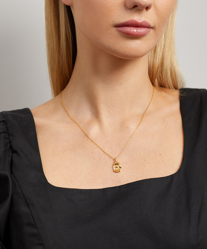 ALIGHIERI 24ct Gold-Plated Bronze Token Of Love Amulet Necklace outlook