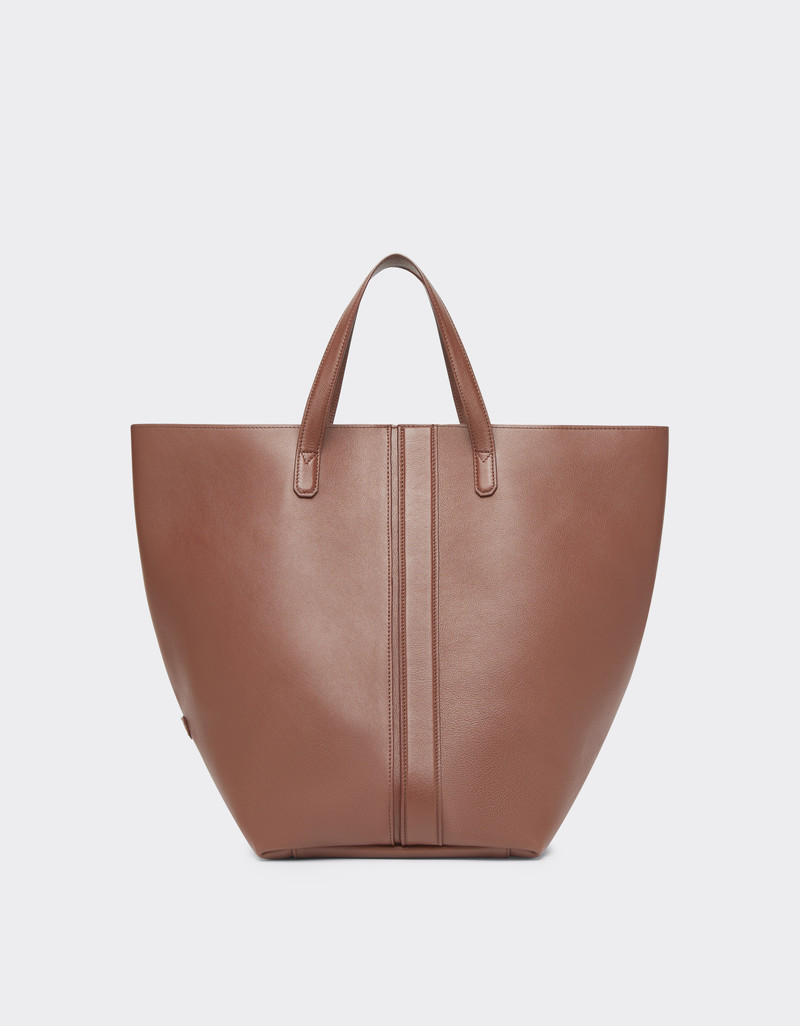 Tote bag in smooth nappa leather 4