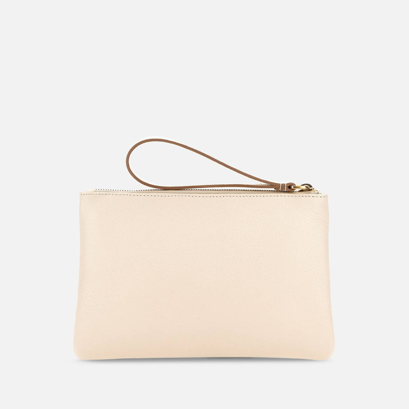 HOGAN Pouch Medium Ivory Beige outlook